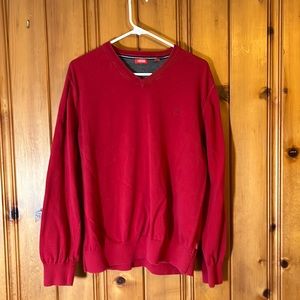 IZod sweater, size large, red